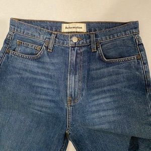Reformation Julia Crop High Cigarette Jean